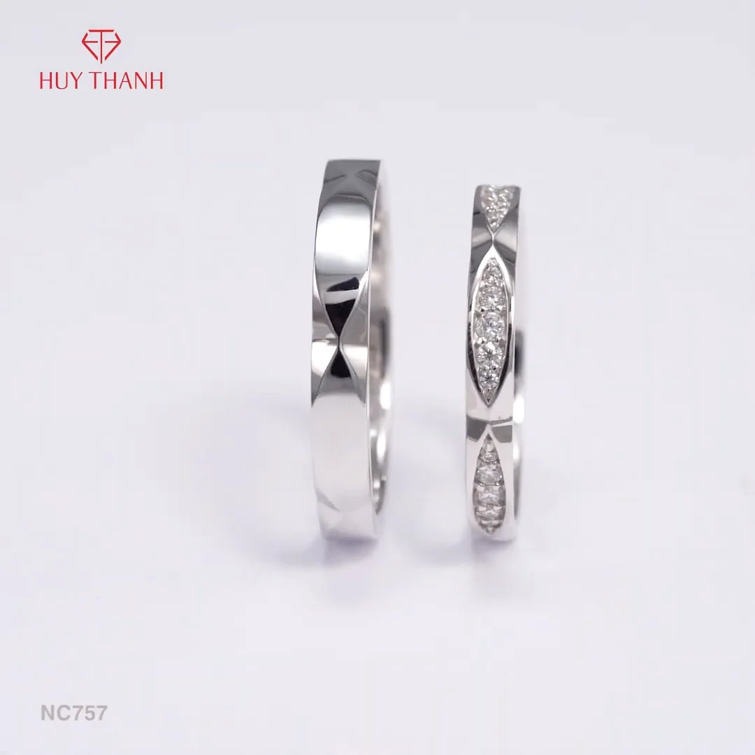 Unique Wedding Ring 9k 10k 14k 18k Real Solid Gold Moissanite Diamond