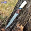 Damascus Steel & Rosewood , Bone