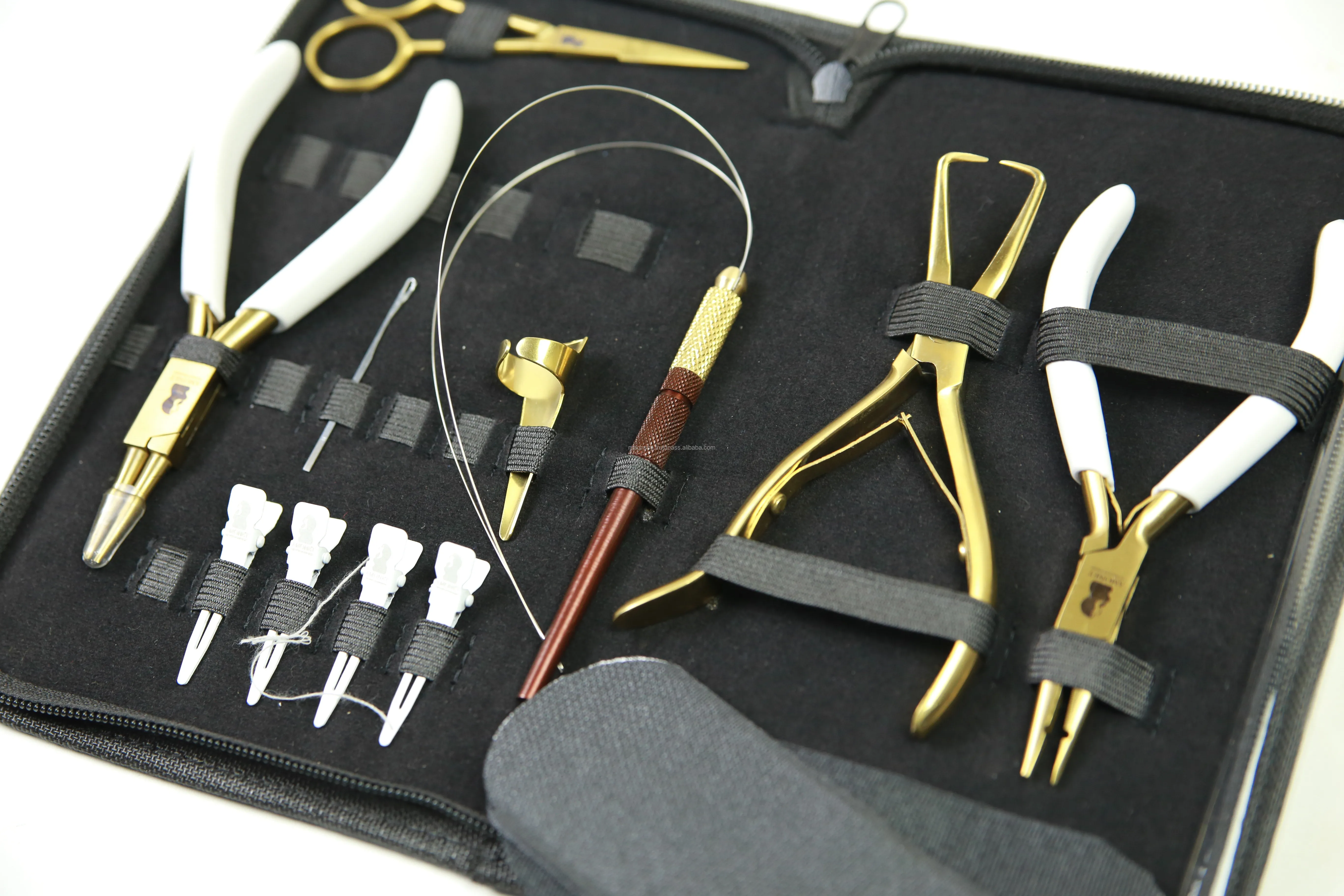 Hair Extension Tools Set Including Hair Extension Pliers Loop Needle