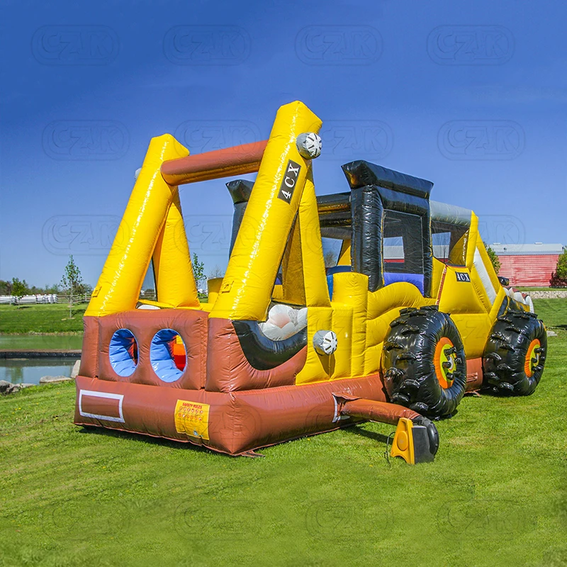 Moonwalk Large Inflatable Excavator Bouncer Bouncing Jumping Bouncy Castle Jumper Digger Bounce House