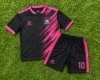 Black with Pink