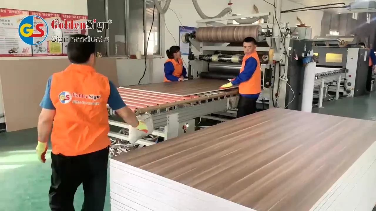 Goldensign 12mm 18mm Laminated Pvc Foam Board Manufacturer Pvc