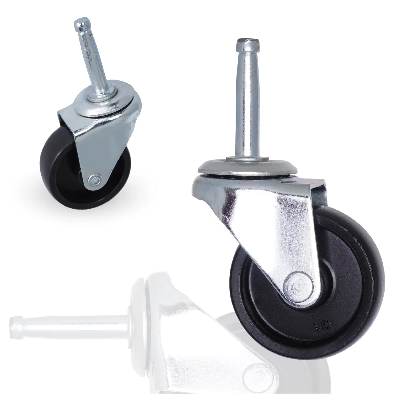 50mm Furniture Rollers Light Style Wheel PP Castor With PIN WHEEL