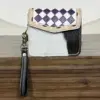 purple and white checkered