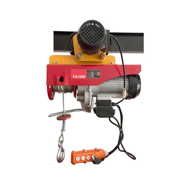 Factory price 300kg/600 kg Portable Micro Electric Hoist Crane PA Mini Wire Rope Electric Winch