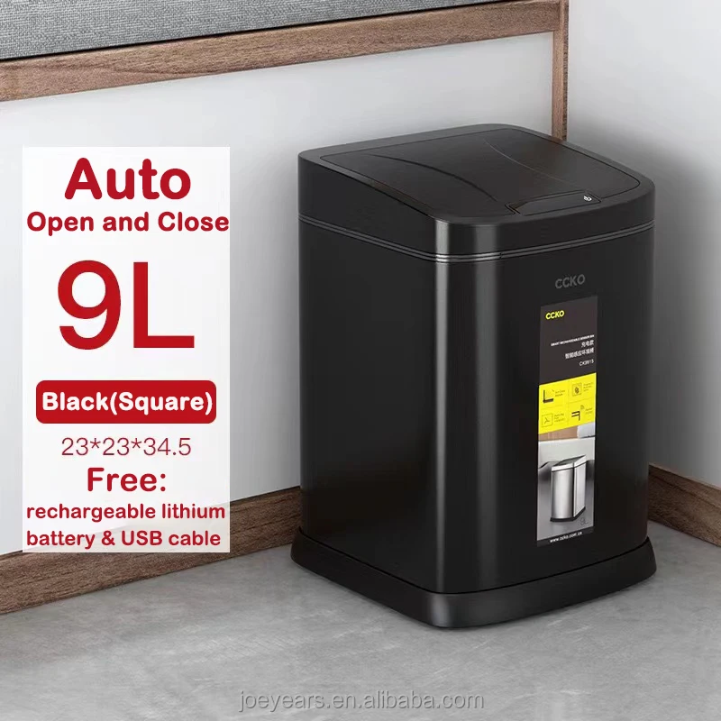 Ck9915 Smart Stainless Steel Trash Can 360 Touch Sensing Waterproof