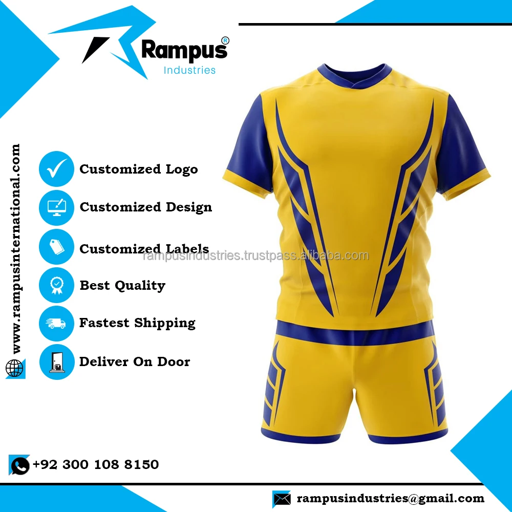 Customized Logo Rugby Uniforms Sublimation Design Rugby Uniform Custom ...