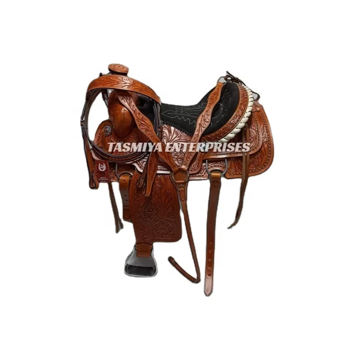 100% Genuine Horse Saddles Leather Western Horse Saddle With Customized ...