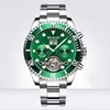 899 silver steel green water ghost-tourbillon
