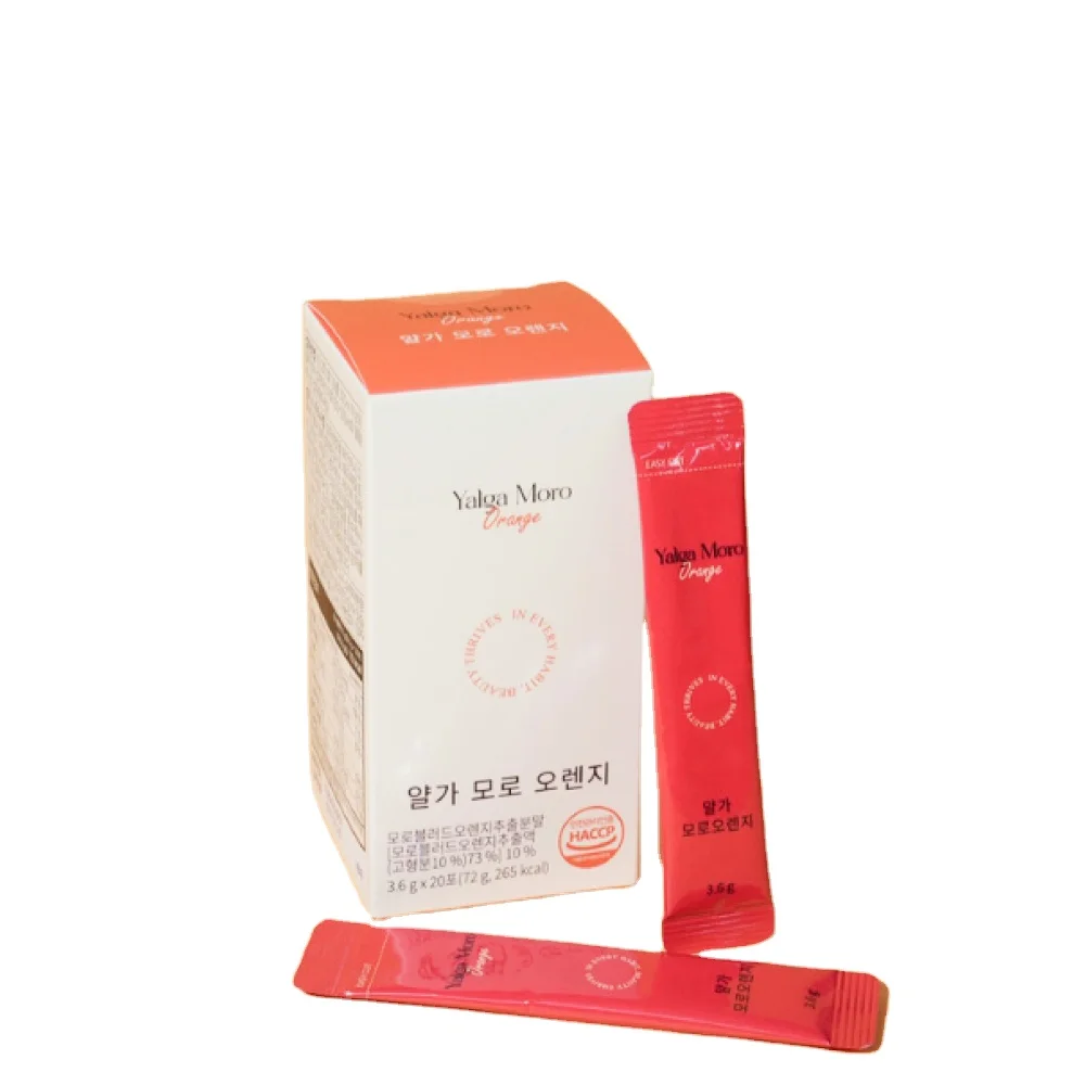 Korea Moro Blood Orange Extract Powder Natural Vegan Superfood Delicious Daily Supplement for Slim Body Wellness Sachets