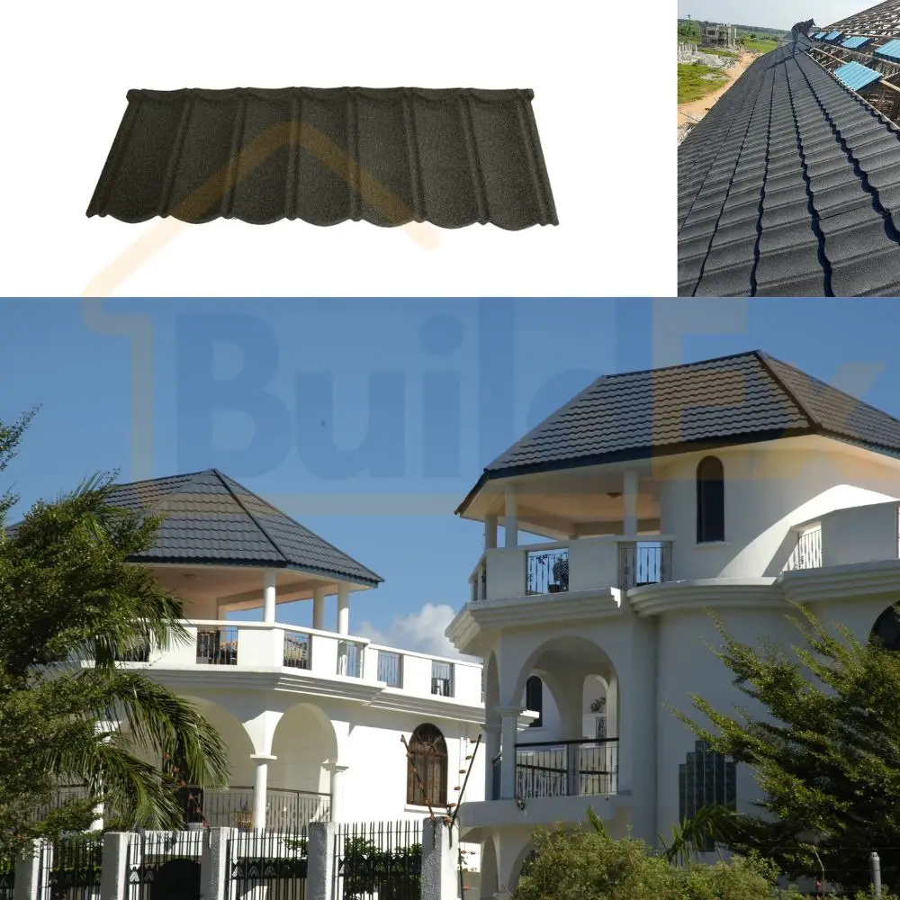 Spanish Tile Metal Roofing - Modern Metal Roofing, image size:1000x1000