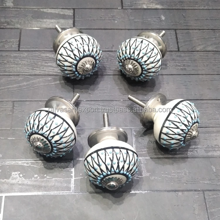 Elegant Look Top Selling Home Decorative Ceramic Knob Drawer