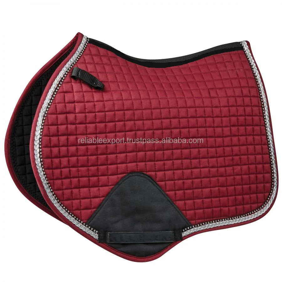 Hand Stitch Designer Latest Pattern Dressage Horse Saddle Pad Wholesale