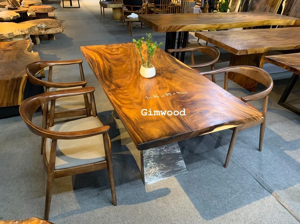 100% столешник из массива дерева/орех живого ореха/Саман/Кхая изготовленный на вьетнамской фабрике WHATSAPP + 84