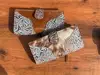 Brown WithTurquoise Embossed