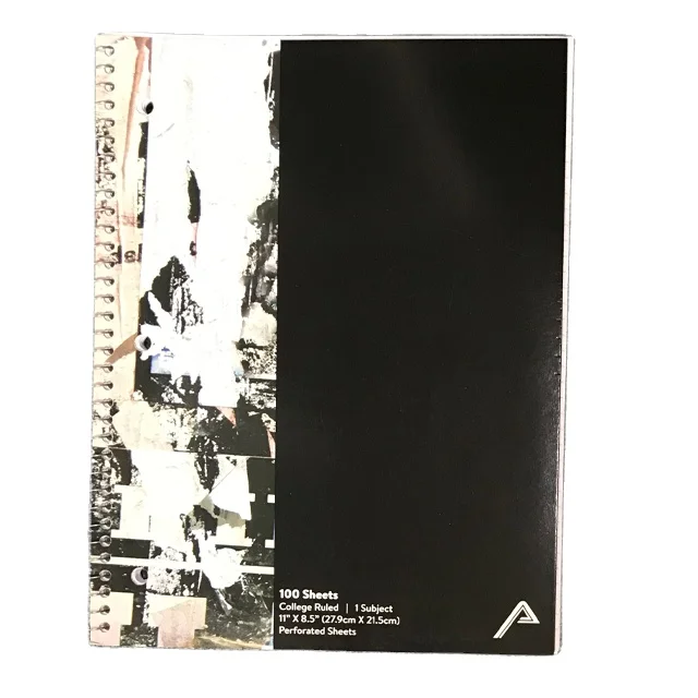 New Color Spiral Notebook 100 Ct 10.5 X 8 Inch Wirebound Notebook