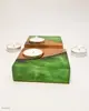 Green Resin Natural Wood