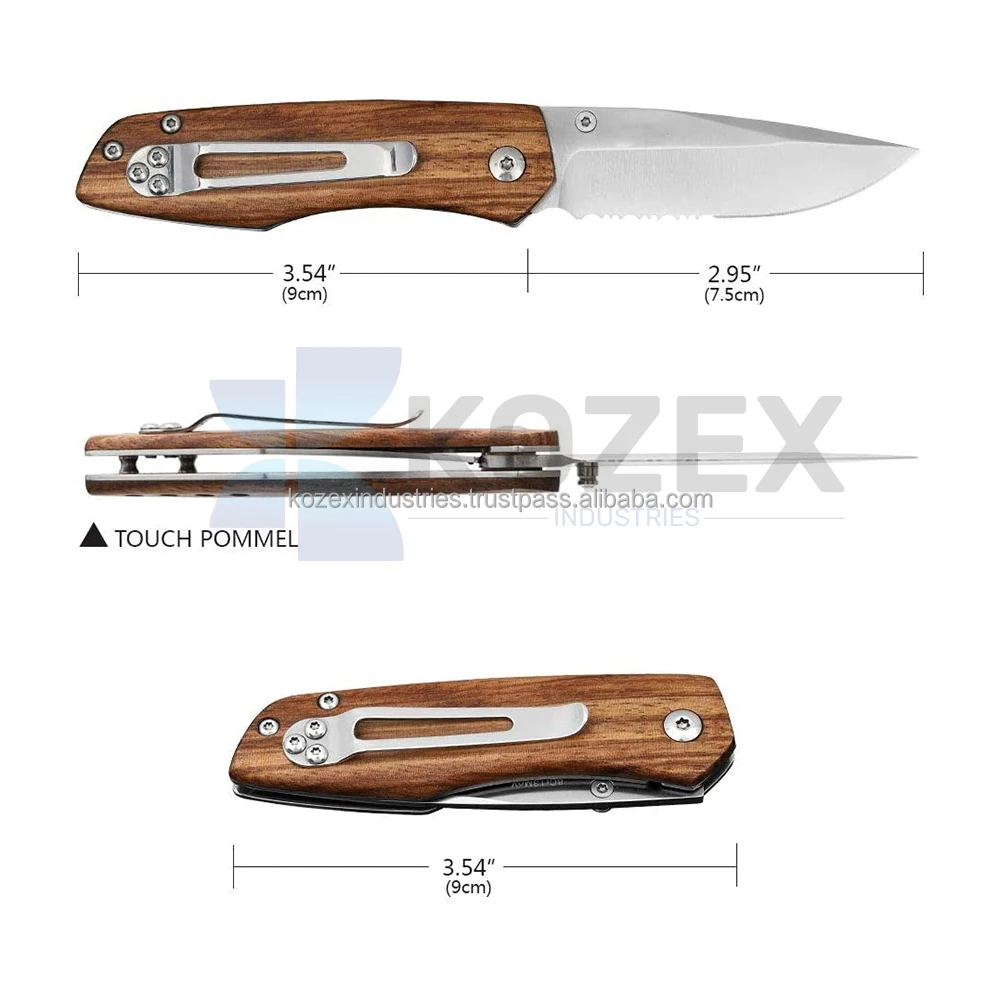 Stainless Steel Blade Wooden Handle Durable Heavy Duty Knifes High