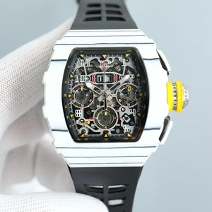 New High-end Fashionable Trendy Sporty Tourbillon Men's Mechanical Watch Finish Waterproof Automatic Winding Luxury Brand Watch