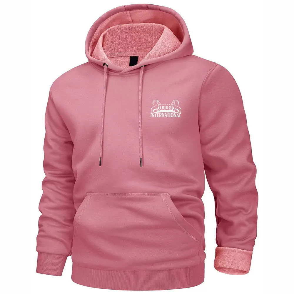 Hot Sale New Arrival Men's Winter Casual Hoodies 100% Cotton Knitted Breathable Eco-Friendly Pullover Hooded with Pocket Design