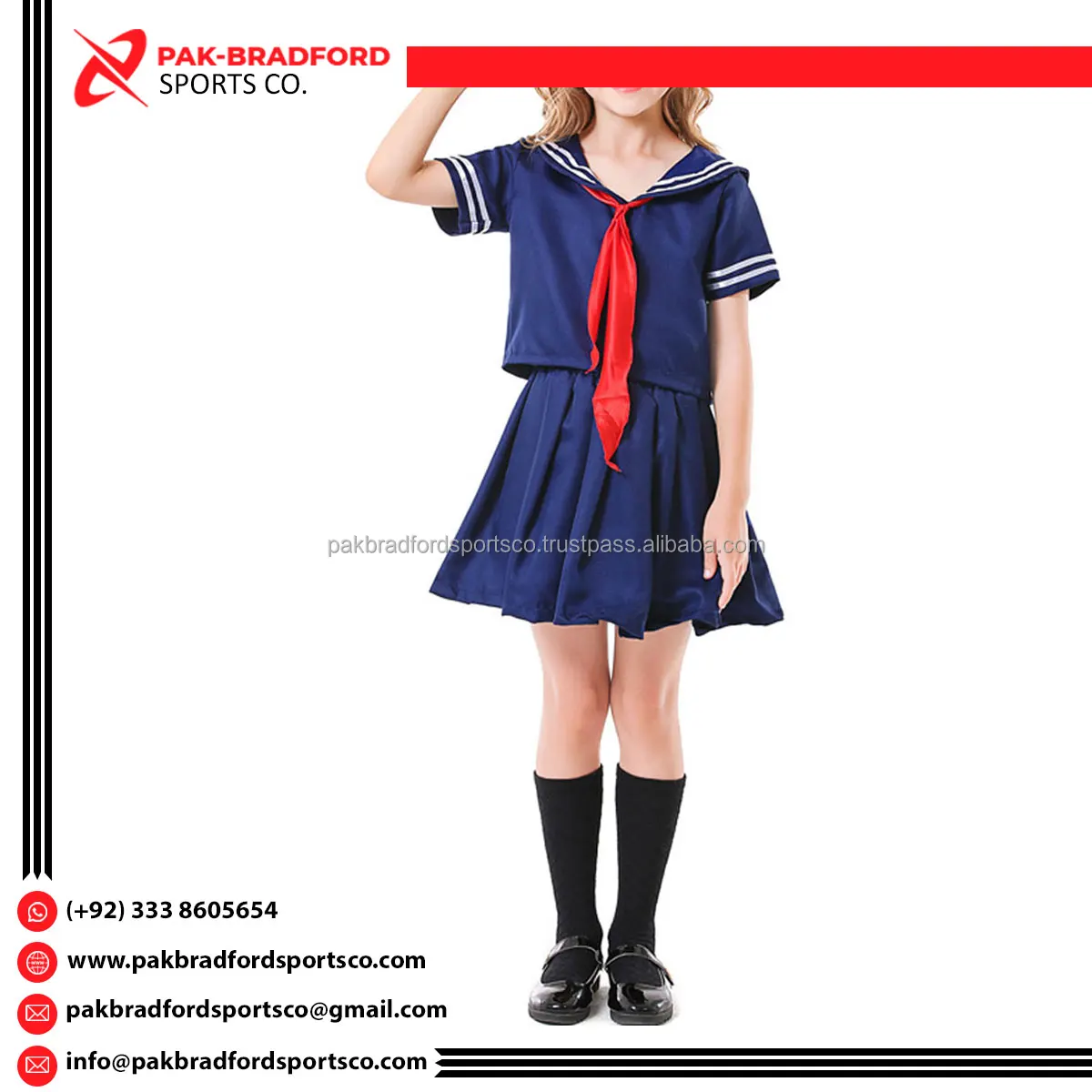 Factory Direct Sale School Uniform For Kids Girls Wholesale Custom Logo