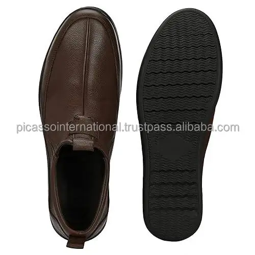 Premium Quality Best Selling Genuine Cow Hide Leather Men Smart Look Casual Loafers Shoes from Indian Manufacturer