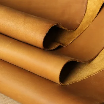 Stone Polished Hot Milled to Achieve Rugged Look Vegetable Tanned Full Grain Genuine Cow Leather
