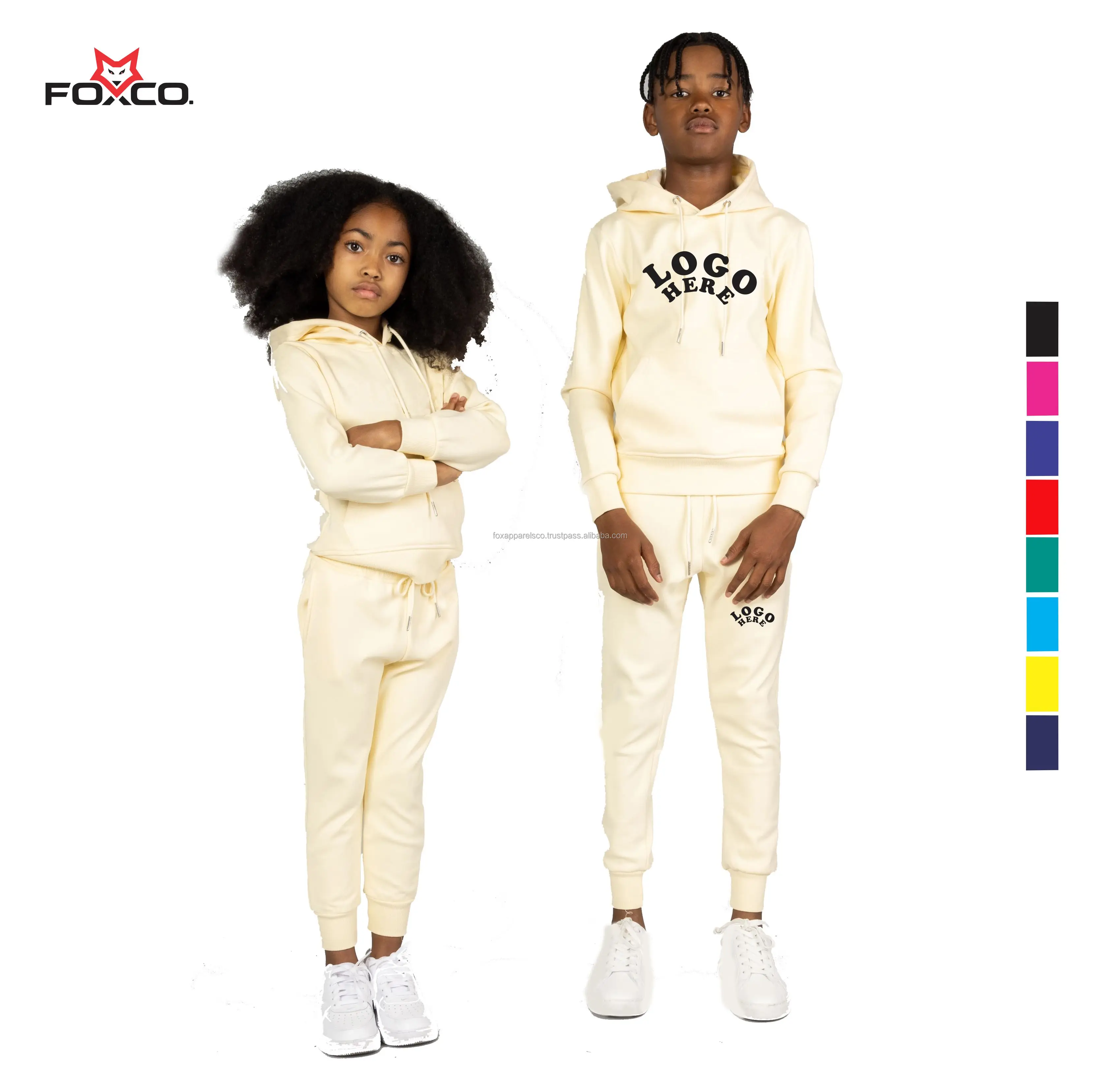 Customize Baby Boys Sweat Suits Tracksuit Sets Kids Suit Kids Sweatsuit