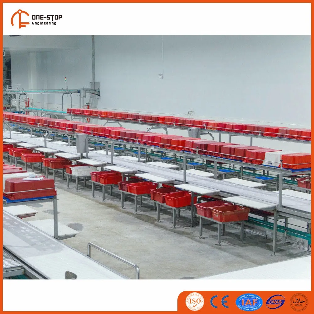Heavy Duty Modular Stainless Steel Belt Meat Conveyor Belts for Professional Slaughterhouses
