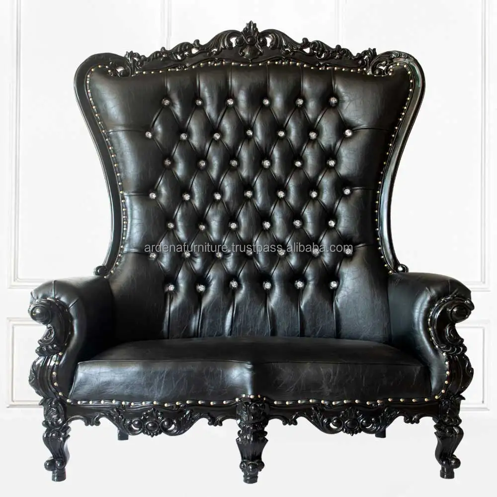 Hot Sale Love Seat Double King Throne Chair For Events Cheap Royal