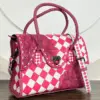 Pink & White Checkered