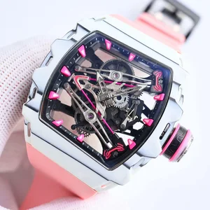 New High-quality Luxury Skeletonized Men's Mechanical Watch Sapphire Crystal Dial Waterproof Business Automatic Tourbillon Watch