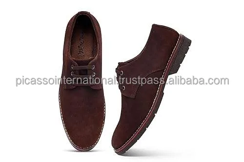 Best Buy Bulk Quantity Supply OEM High Quality Men's Casual Office Party Wear Swede Genuine Leather Shoes from Indian Supplier