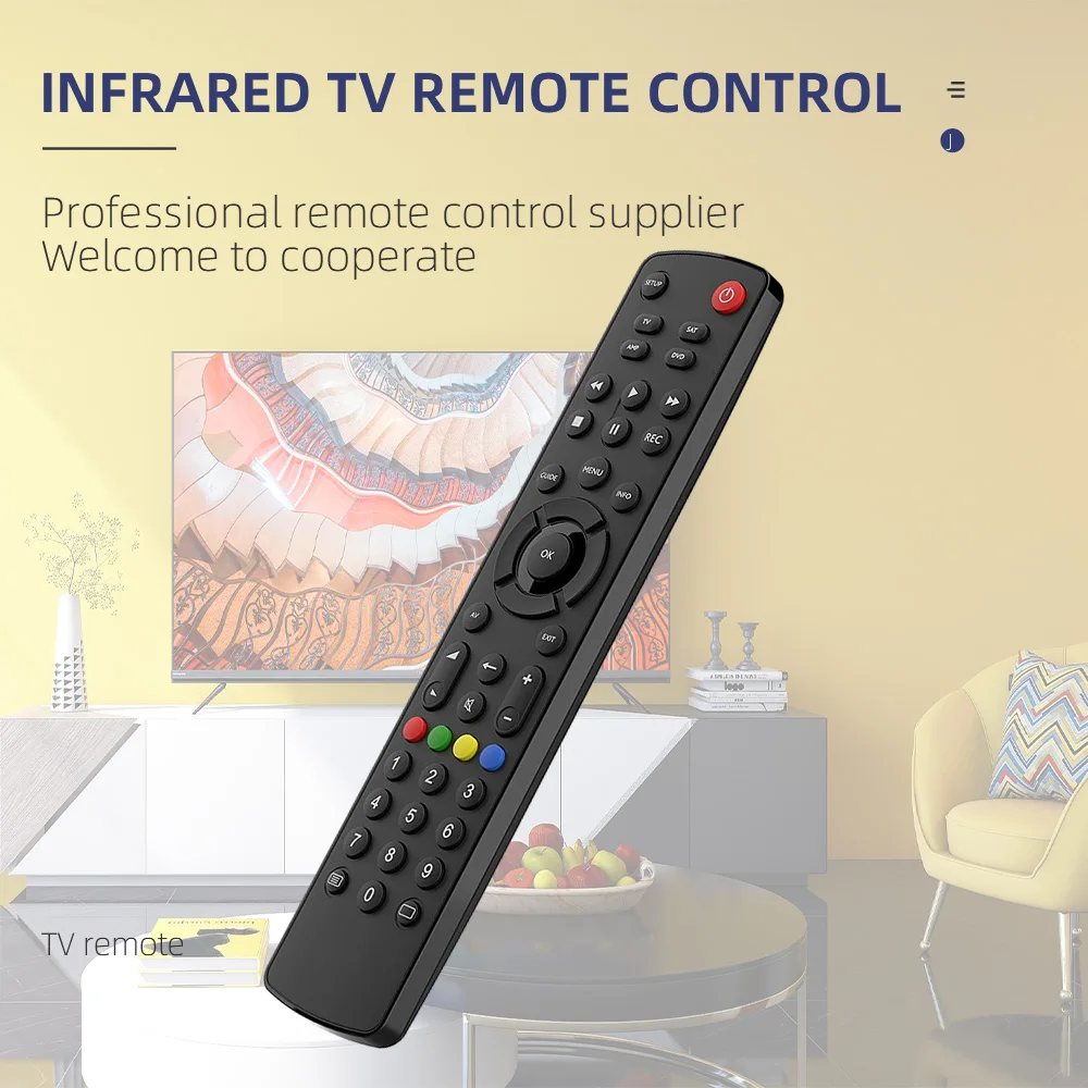 One for All Contour 4 Universal Remote Control Smart TV Set Top Box DVD Blu-ray and Audio Devices for All Brands URC1240