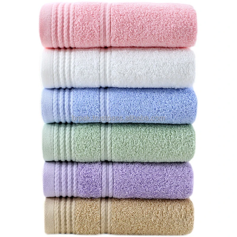 Custom Premium Quality Hotel Bath Towel 100 Cotton Face Towel 30cm X
