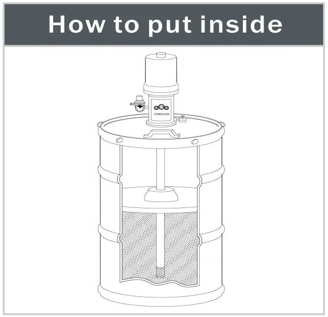 585mm Grease Pump Follower Plate For 50 Gallon / 200 Liter Drum