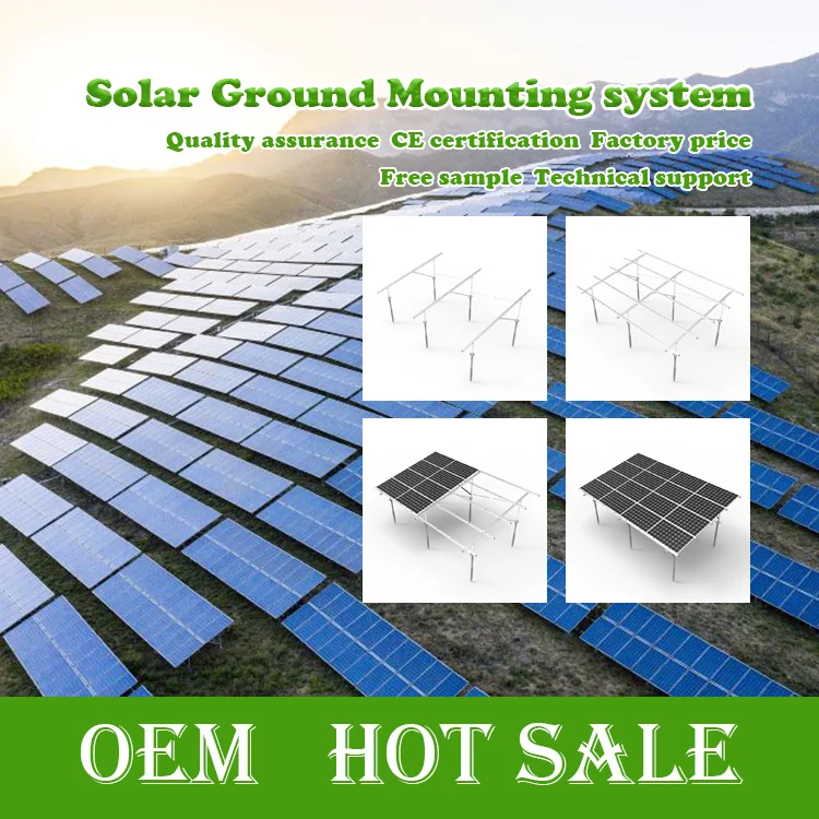 Adjustable Solar Ground Mounting System 50KW Solar Energy Products Aluminum Panel Solar Ground Mount Structure