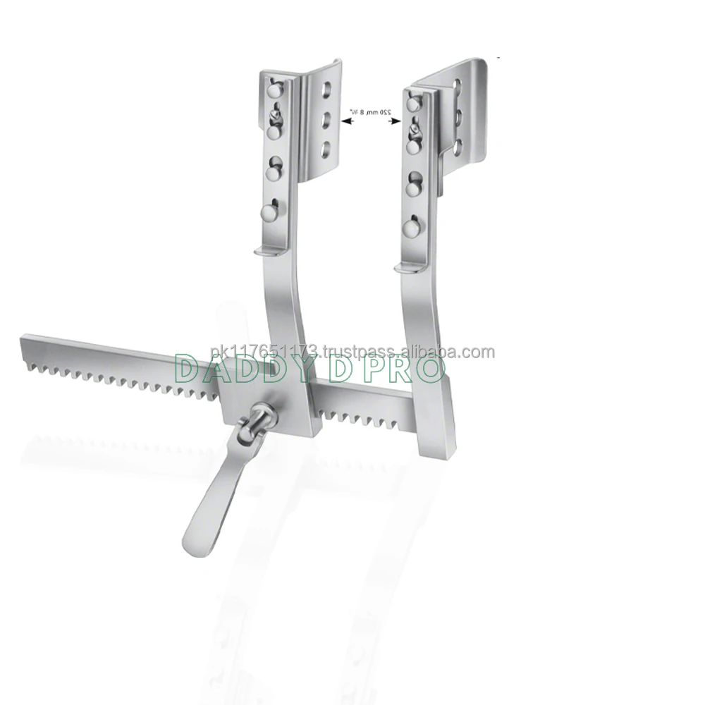 Burford Finochietto Rib Retractor With Blades German Stainless Steel Cardiovascular Surgical