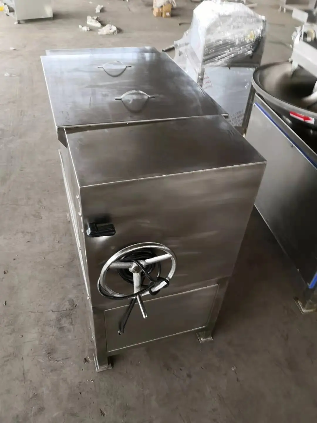 Industrial Stainless Steel Large Twin Shafted Vacuum Paddle Meat Mixer