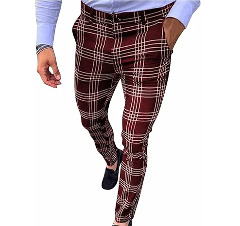 winter dress pants for men Men Thermal Plain Front Dress Pants Classic Winter Fleece Lined Insulated  Pants for Travelling Business