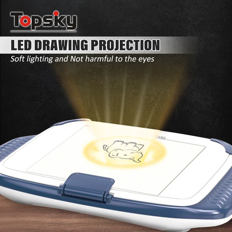 High Quality Plastic Projector Board Drawing Toys Light up Tracing Pad Painting Art Machine Board Toys for Children