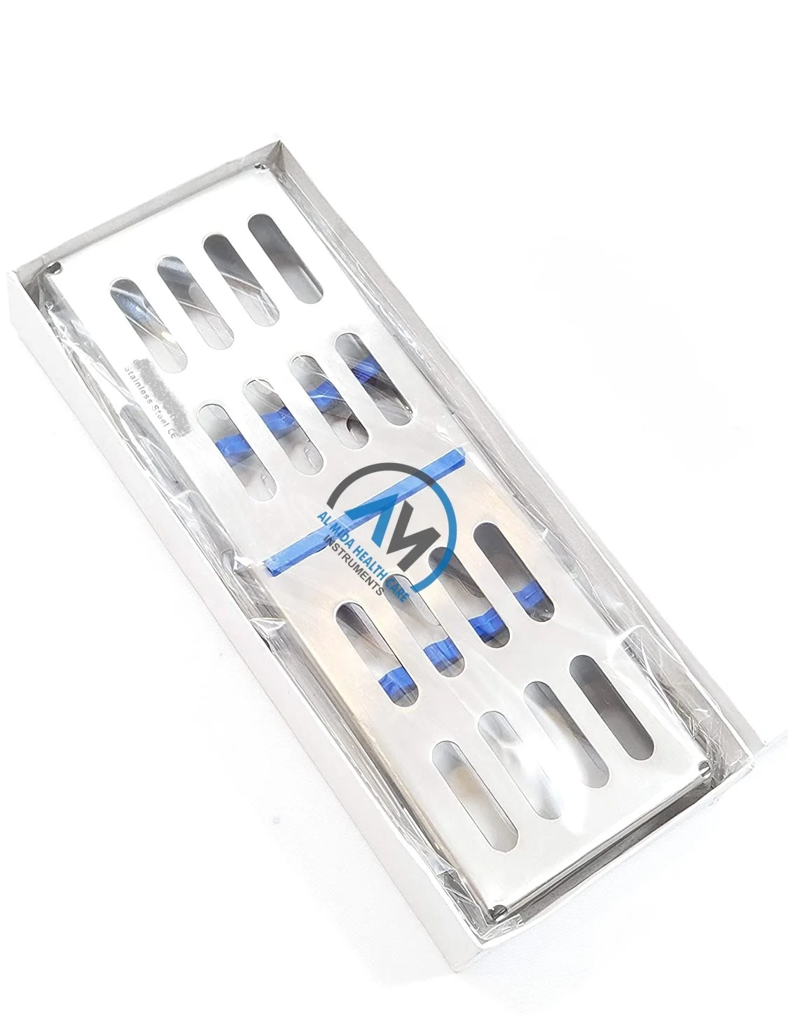 DENTAL STERILIZATION CASSETTE RACK TRAY BOX for 5 LAB INSTRUMENTS