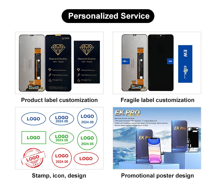 Elekworld All Model OLED LCD Mobile Phone LCDs Screen for iPhone X 12 11 XS Max 13 14 15 16 Pro Max 11 XR X 8 7 6 LCDs Display