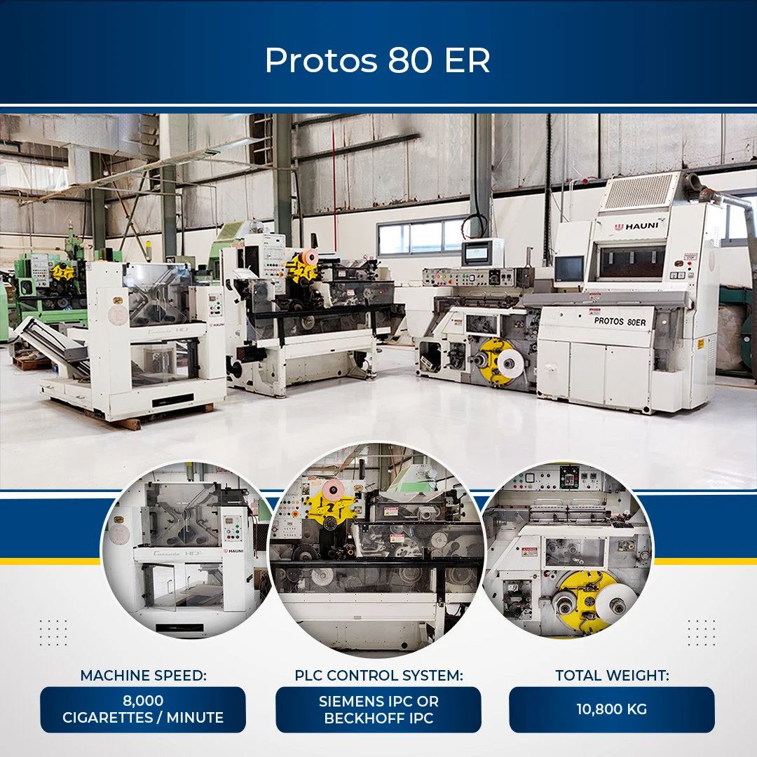 Professional Cigarette Making Machine Protos 80 ER