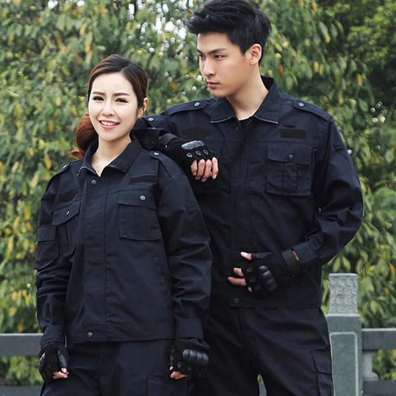 Design Security Guard Uniform Jackets Men's Security Jacket Black Wear Custom Uniform Security Jacket for Men