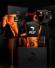 Negro y naranja