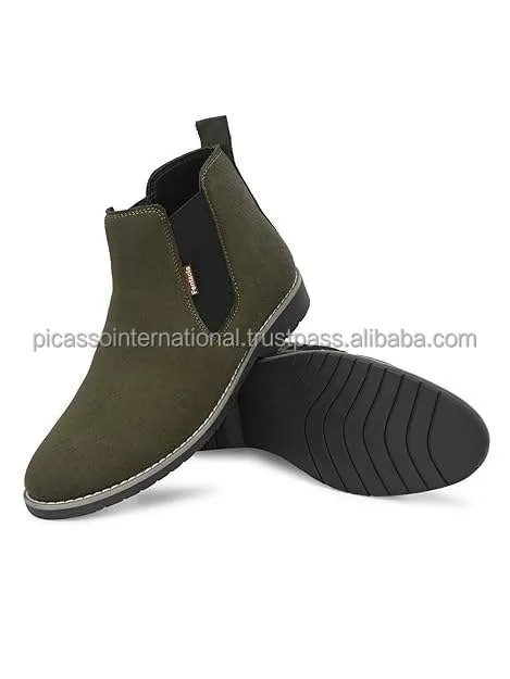 Widely Selling Best Quality Classic Design Wholesale Supply OEM 100% Swede Genuine Leather Chelsea Boots for Men