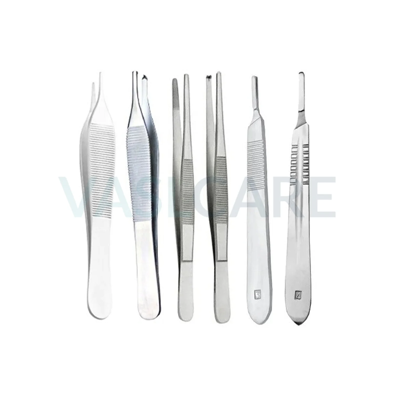 Wound Surgery Set of 30Pcs General Debridement Set Medial Dressing Wound Excision Surgical Instruments Removal of Dead Skin Set