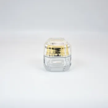 Eco Friendly Glass Jars Luxury Cosmetics Packaging Set Empty Skincare 30g 50g Empty Eye Face Cream Jar Body Lotion Packaging