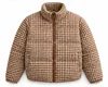 Camel & Beige Houndstooth